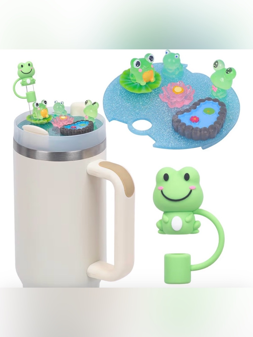 Frog Pond Charm For Stanley Cup 30oz Lid